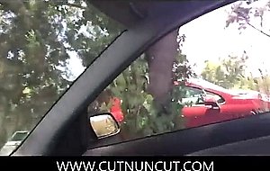Jerking off in the car