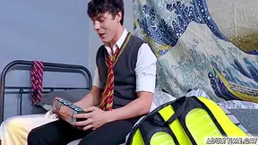 Harley Xavier And Asher Day In Is Alone And Saw A Dildo Inside A Backpack.he Got Curiosity And Finds Himself Enjoying Masturbating And Gets Caught By 6 Min