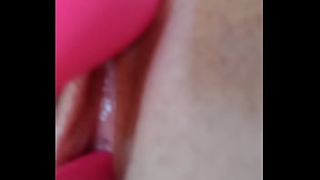 Close up rabbit vibrator edging orgasm