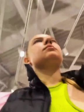 Walking with Vibrator in Pussy