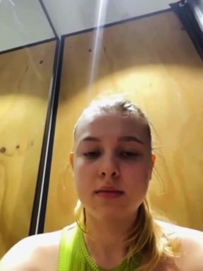 Walking with Vibrator in Pussy