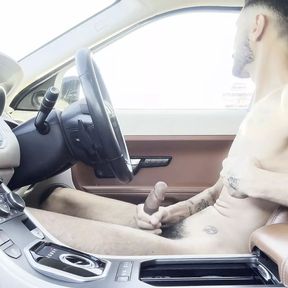 Driving and jerking off