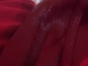 SUBMISSIVE GUY SOAKS RED BOXERS