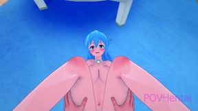 18yo Goddess Aqua Gets Seduced in Konosuba Parody Anime Adventure