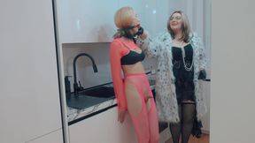 Stepmom punishes her stepdaughter