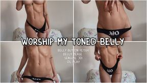Worship My Toned Belly: Sensual JOI & Bellybutton Tease