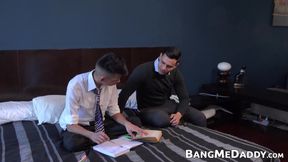 Stepdad Faisul teaches his twink stepson Dalton about breeding