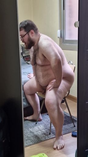 Riding My Fat Ass on My Dildo