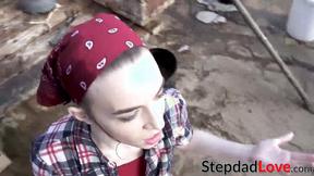 ”DADCRUSH Stunning Tali Dova screwed & fed with stepdads cum”