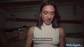 Stranger's Thick Cock&#x1F32D; Makes Gorgeous Brunette Biology Nerd Squirt Profusely on Command