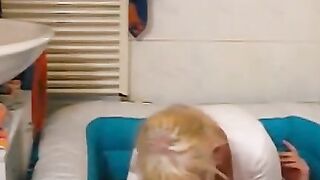 Big Dick Swims with Big Boobs - German Amateur Porn