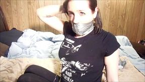 Panty stealer's selfgag experiment! (episode 2 of 2)