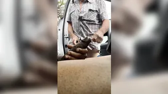Caught Jerking Off in My Van by a Grandpa
