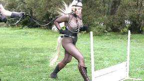 ”Horny blonde MILF enjoys passion cosplay & she really liked it”