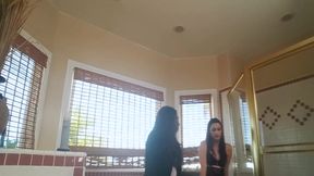 And Lesbian - Brunette - Bathroom - Lingerie - Housekeeper - Face Sitting - - Lingerie - Standing Sex - Masturbation - Gw - Private Cleaning Pt 1 - Allie Haze And Georgia Jones