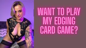 Vertical video: Edging card game!