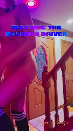 Pizza dare with a reward for delivery boys