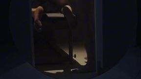 amateur guy caught napping in a sauna cabin gets tied up and used sexually by a boy