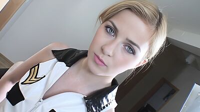 Instagram account @hottybabespics Abigaile Policewoman Footjob