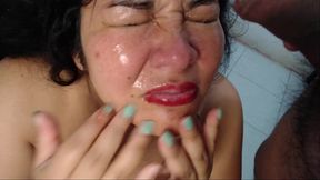 pee on my face after a facial