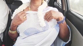 Indian Bhabi Car Sex. Beautiful Saree Housewife Try to Fucking with Stepson Car Drive.telugu Dirty Talks.