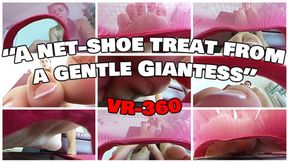 A net-shoe treat from a gentle Giantess - VR360