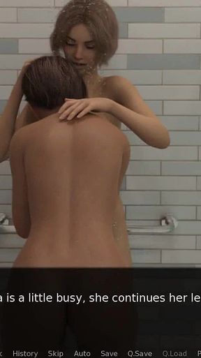 Succubus Contract: Two College Girls Lesbian Sex in Dorm Bathroom - Episode 9