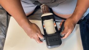 Autostroker Milks Cumshot From Black Man