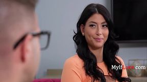 Homealone Wife Lola Pearl Seduces Stepsons Nerdy Bestie - Lola Pearl | MylfLove