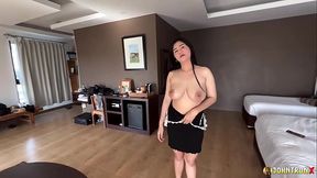 JohnTronX- naughty Thai Babe is crazy for white tourist cum