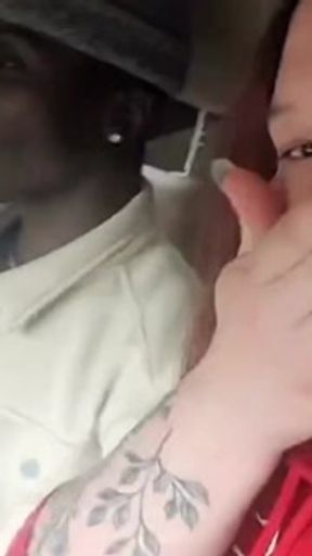 On a road trip and pulled his big dick out