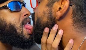 Brazilian kissing nipple sucking