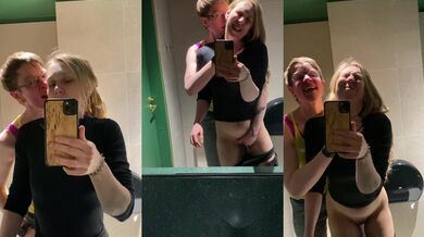 Lesbian Public DS Sex At The Mall Bathroom