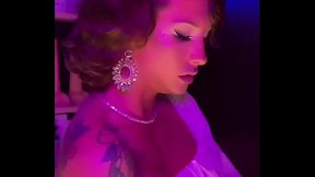 My hot look before party on the boat last weekend #makeup #trans #look #hot #neon #manyvids