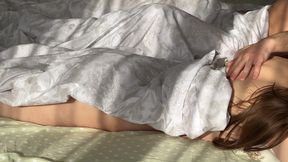 Sharing Bed with Stepsis. I Give Her a Massage Then Fuck Her