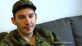 Czech Soldier Karlos Foot & Boot Teasing (MP4)