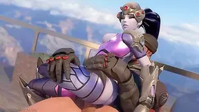 Compilation of the hottest D.va, Widowmaker, and Mercy fuck scenes