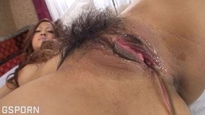 Japanese beauty gets ravished, her wet vag defiled by scorching creampie