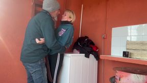 Accidental Fuck in the Laundry Room with My Little Neighbour