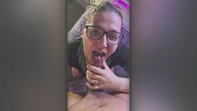 ms. kay lee sucks you until she milks your cum onto her face!!