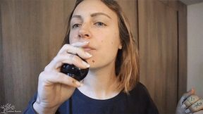 Wizard makes her GROW then she SWALLOWS him