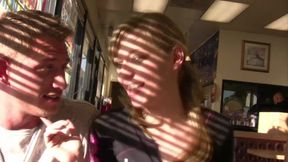 Newbie enjoys public encounters with large partners in an adventurous scene.