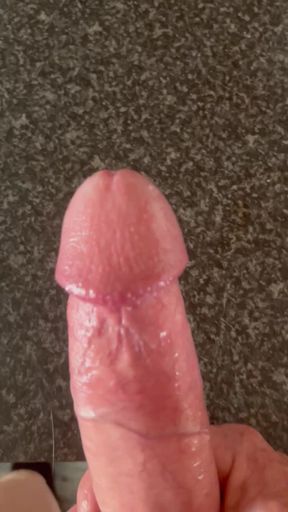 Big cum on worktop