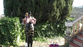 Titslave Eva - Cruel Predicament Breast Bondage Walk Training - Part 2 wmv HD