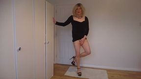 Little black dress and high heels