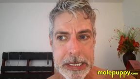 Richard Lennox shoves his ass and low hangs his balls in your face after shrinking you