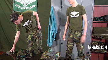 Twink Soldiers Turn the Locker Room Into a Fuckfest