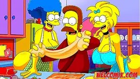 Flandis Fucking The Simptoons Hotties! Pepperoni pizza! The Simptoons