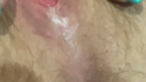 Very hairy pussy open gape, fart and masturbating 4k 60FPS