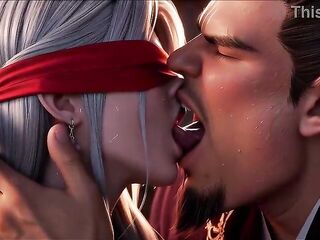 Cuckold Spouse Watches Plump Bull Bang His Blindfolded Red Concubine, E1 AI-generated